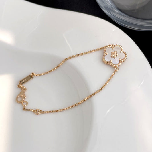 [GALE]LUCKY SPRING ROSE GOLD MOP BRACELET