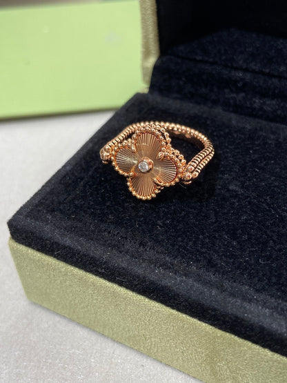 [GALE]CLOVER RIVERSIBLE ROSÉGOLDRING 