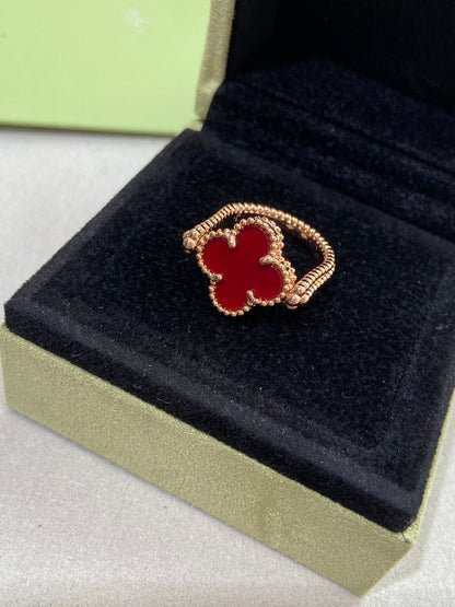 [GALE]CLOVER RIVERSIBLE ROSÉGOLDRING 