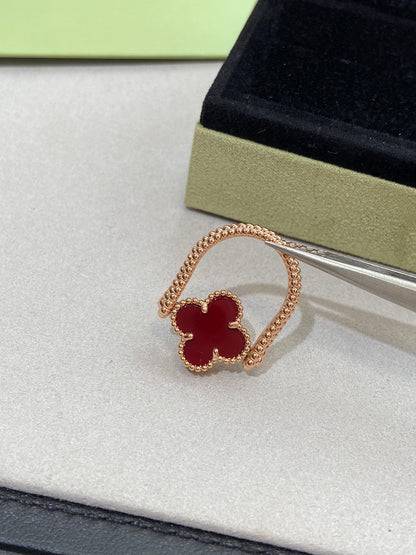 [GALE]CLOVER RIVERSIBLE ROSÉGOLDRING 