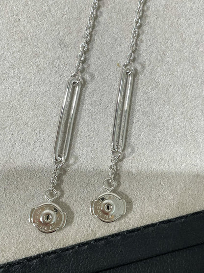 [GALE]チェーン カオス ダイヤモンド ドロップ イヤリング