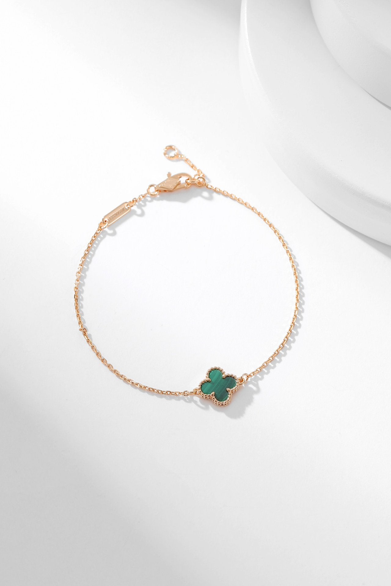 [GALE] Kleeblatt-Armband, Malachit, 1 Motiv