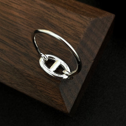 [GALE]RONDE KLEINER SILBER-DIAMANTRING