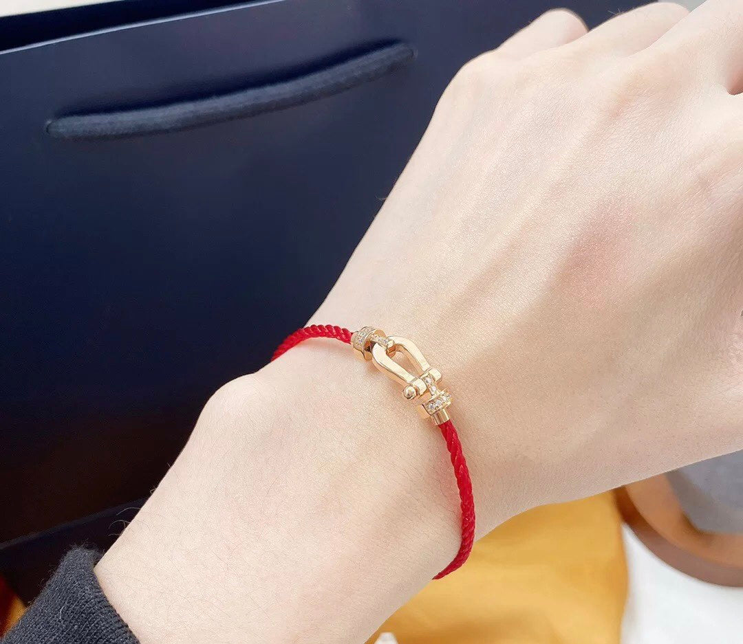 [GALE]FORCE 10 HALF DIAMOND PINK GOLD RED CORDERI LARGE AND MEDIUM MODEL