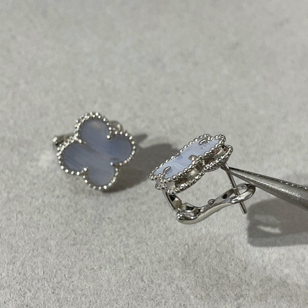 [GALE]CLOVER CHALCEDON SILBER-OHRSTÖSSE