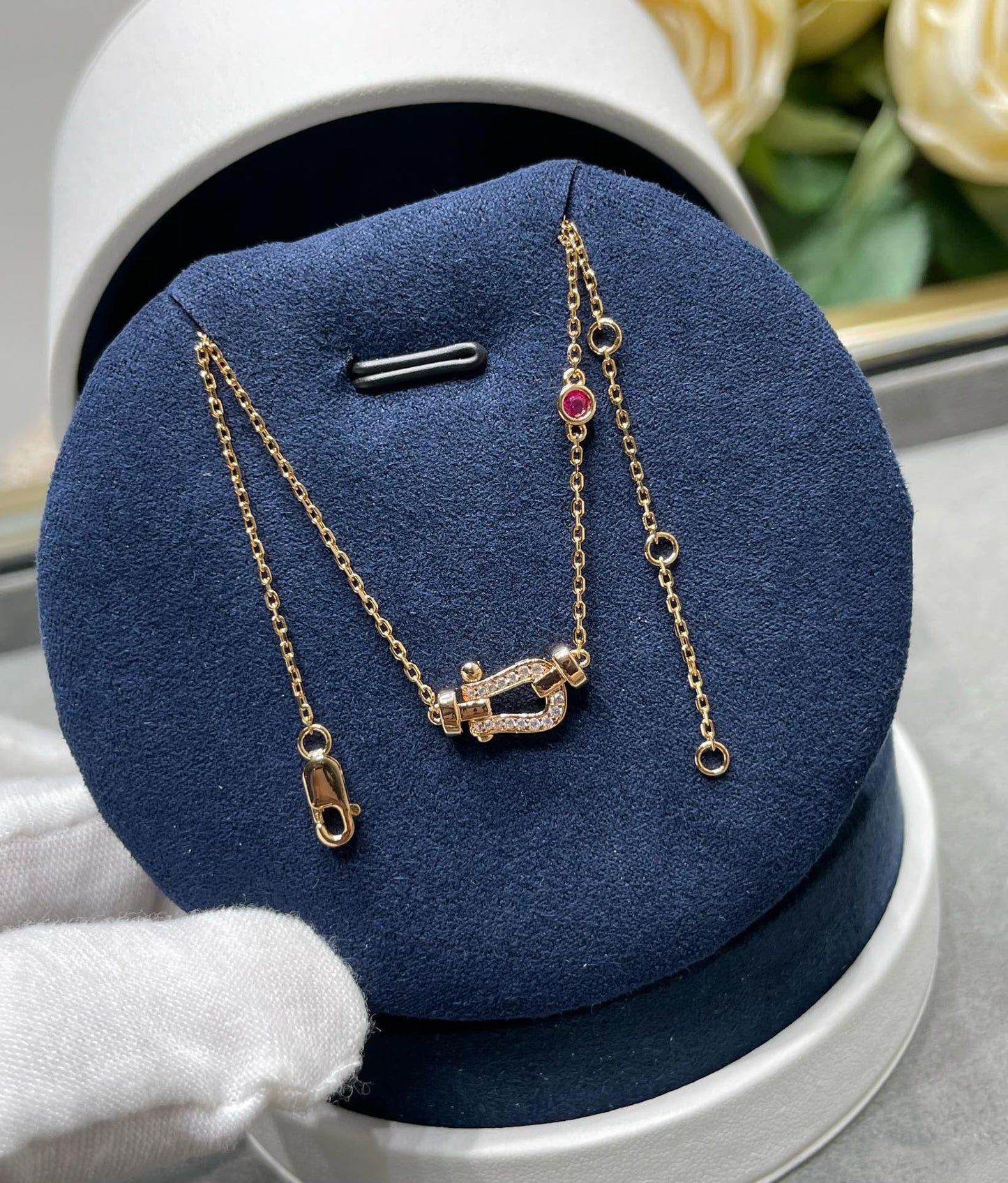 [GALE]FORCE 10 DIAMANTEN ROSÉGOLD-KETTE