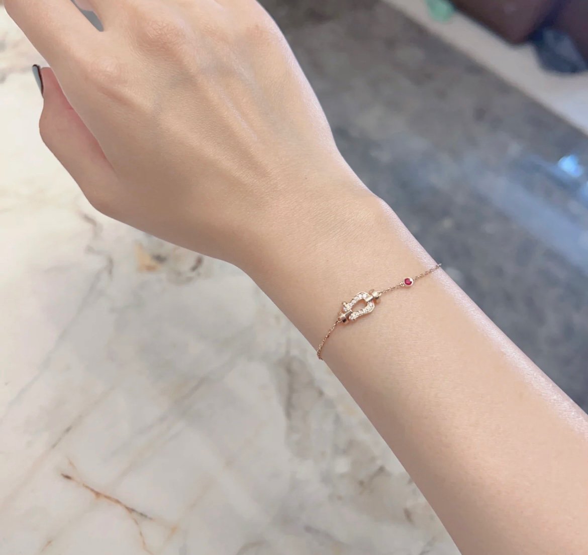 [GALE]FORCE 10 DIAMANT-KETTENARMBAND IN ROSA GOLD