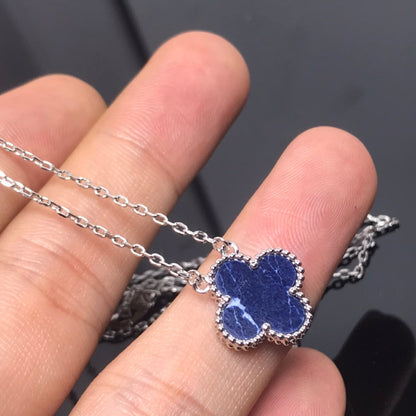 [GALE]CLOVER PIETERSIT SILBER LANGE KETTE