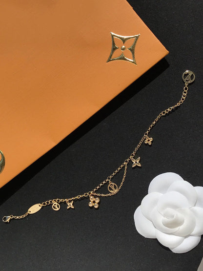 [GALE]BLOOMING PINK GOLD MOP BRACELET