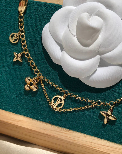 [GALE]BLOOMING PINK GOLD MOP BRACELET