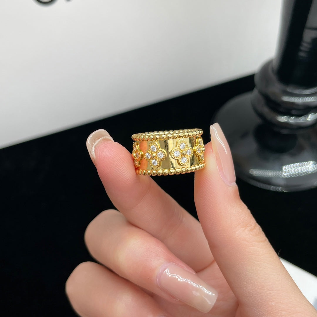 [GALE]PERLEE DIAMANT GROSSER RING 