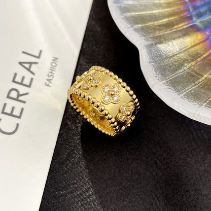[GALE]PERLEE DIAMANT GROSSER RING 