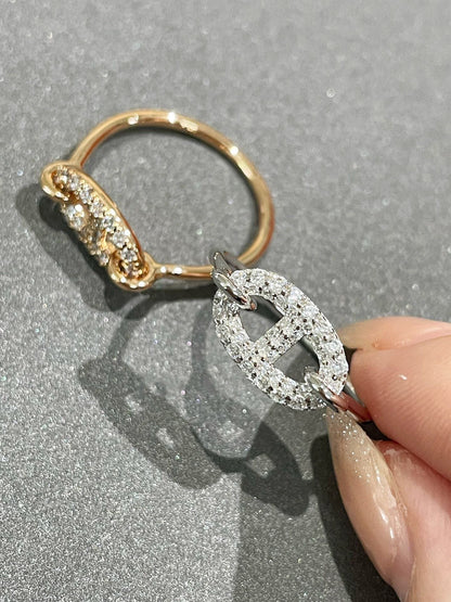 [GALE]RONDE KLEINER DIAMANTRING