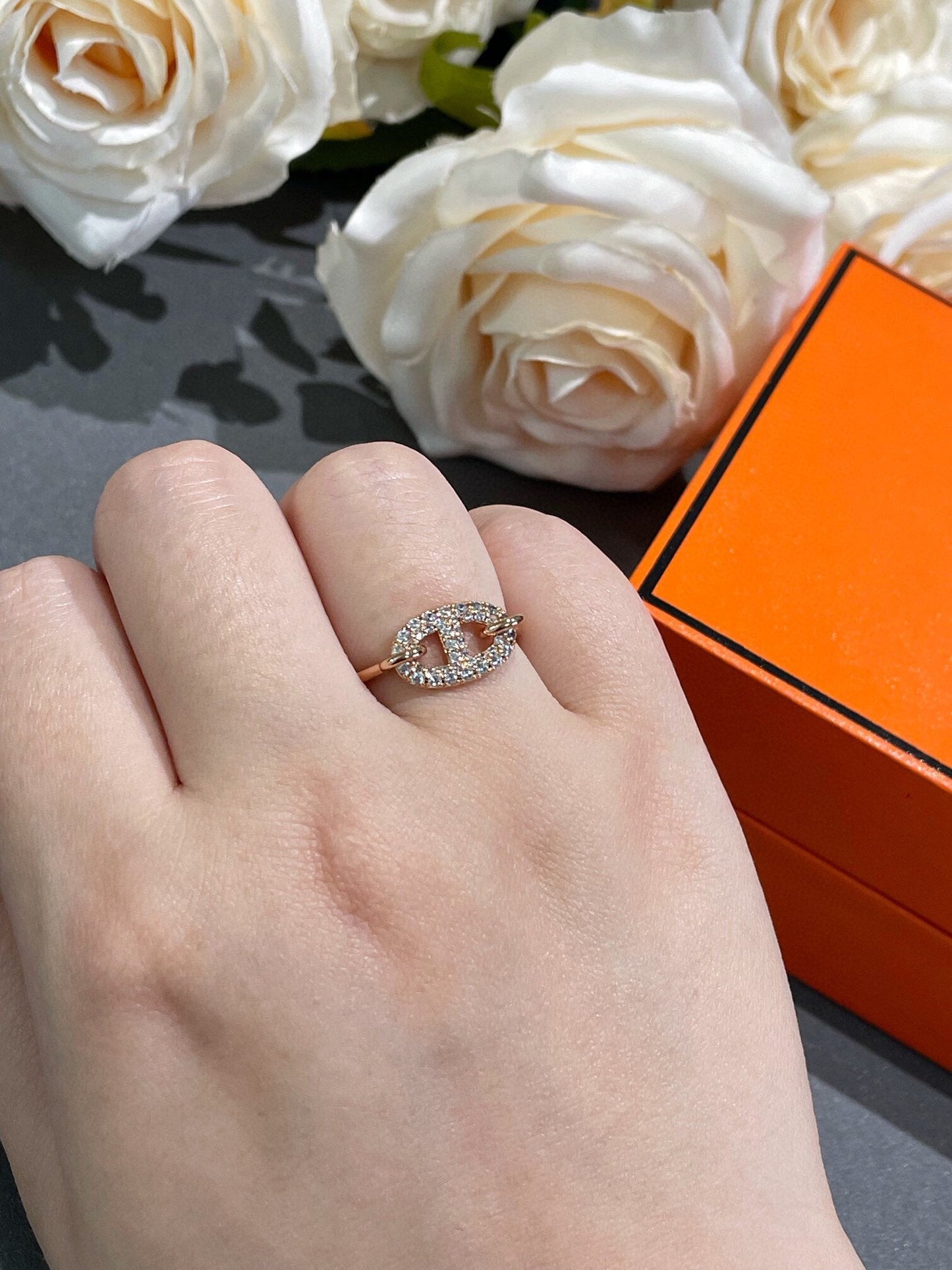 [GALE]RONDE KLEINER DIAMANTRING