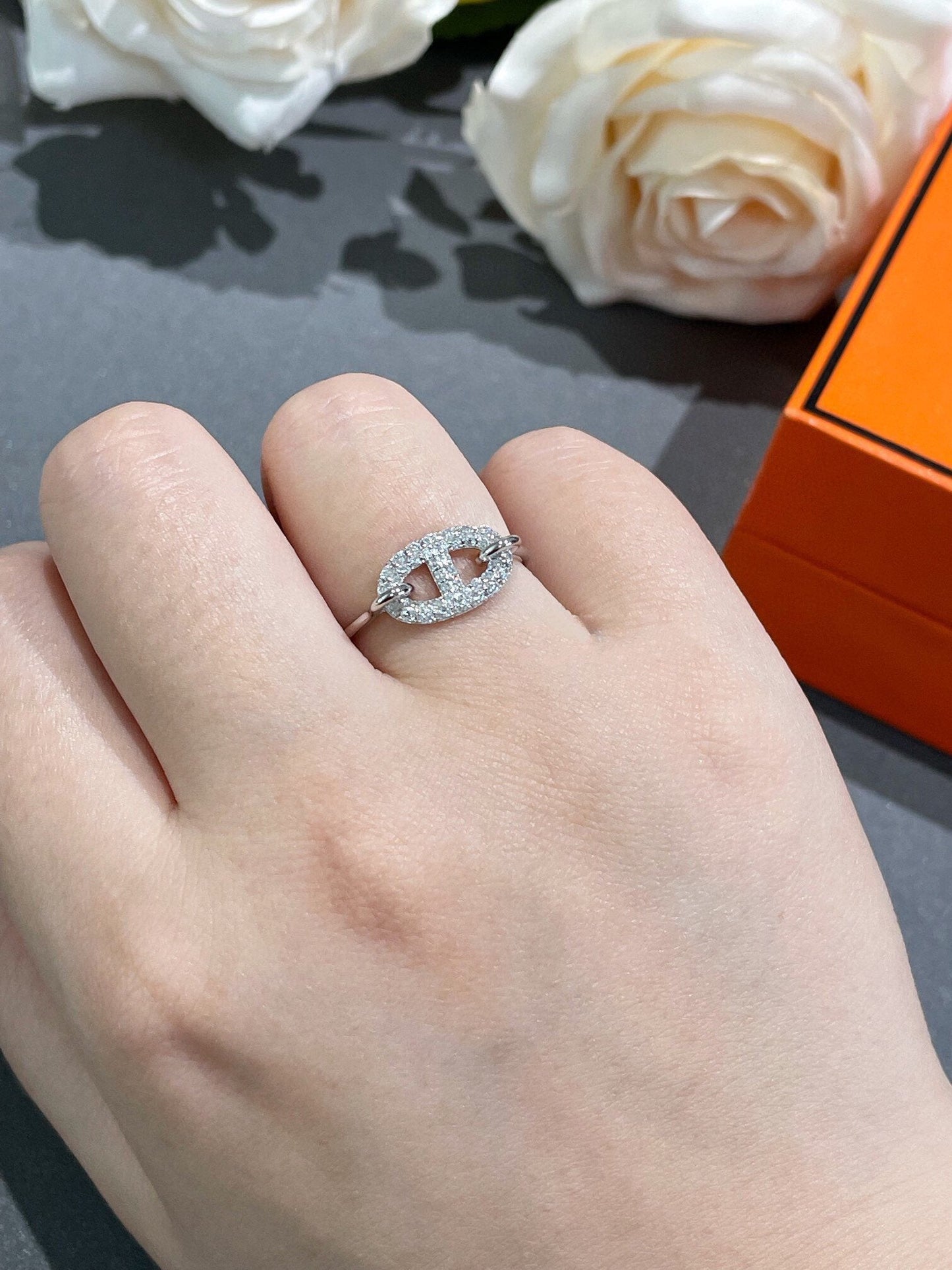 [GALE]RONDE KLEINER DIAMANTRING