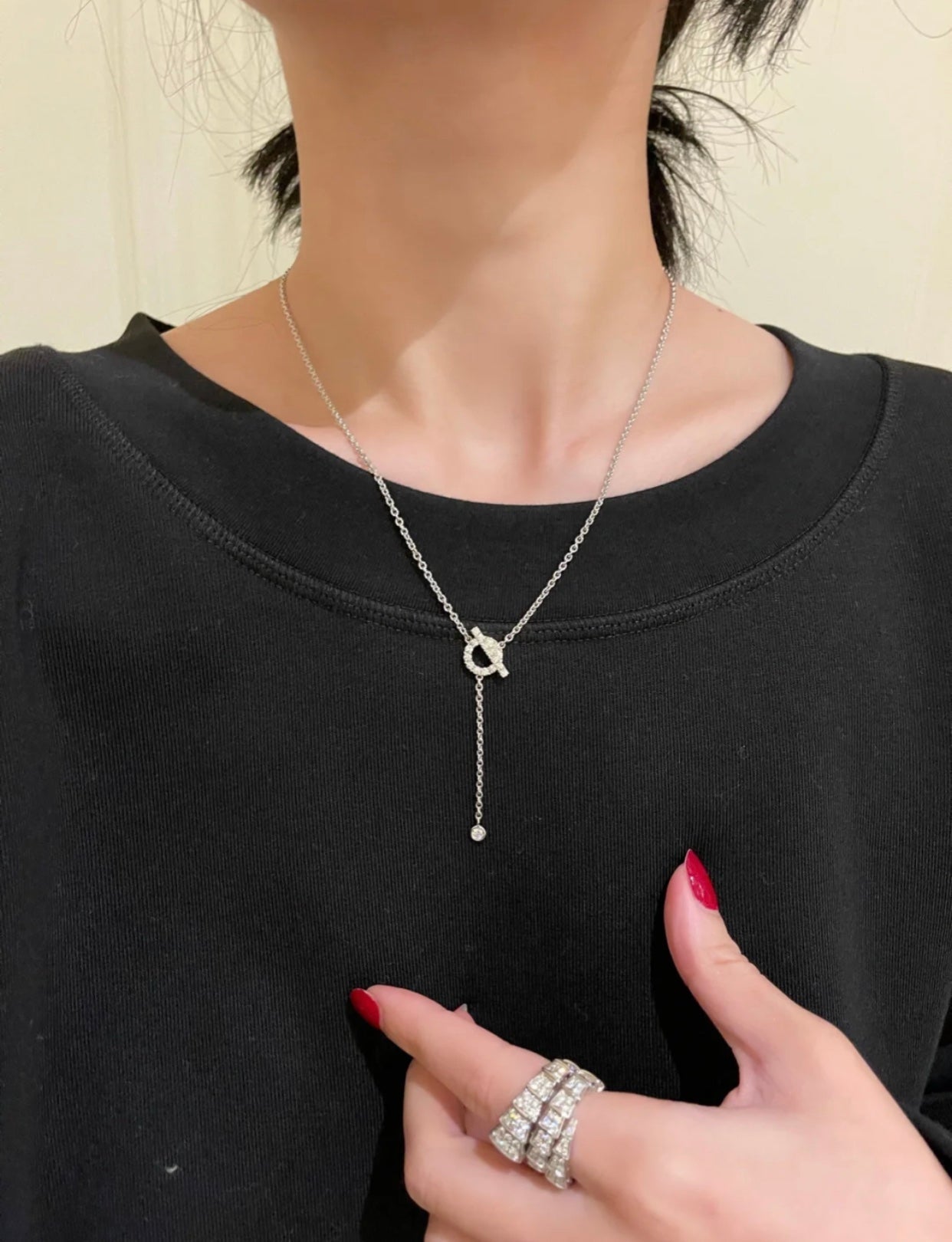 [GALE]FINESSE SILBER-DIAMANT-HALSKETTE