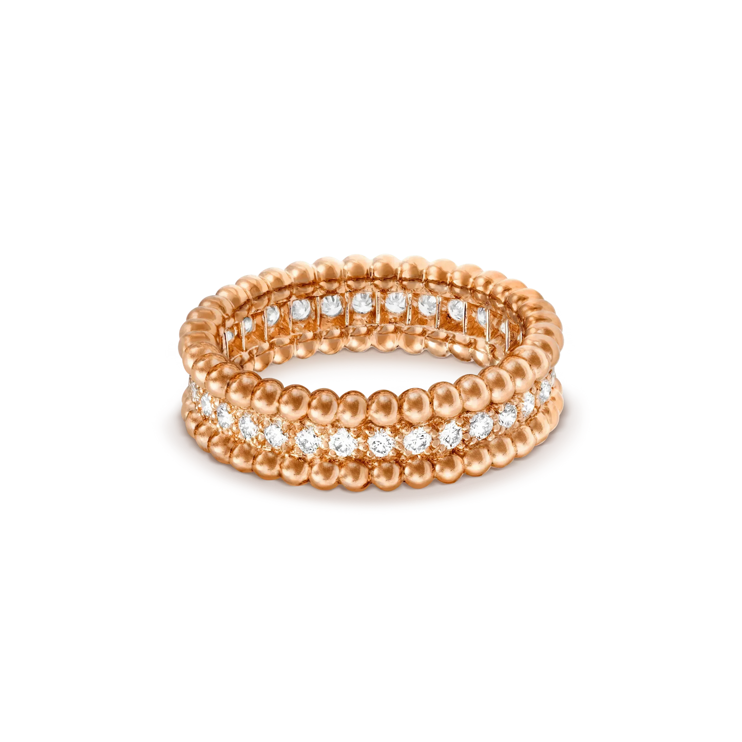 [GALE]PERLEE DIAMANT-ROSÉGOLD-RING