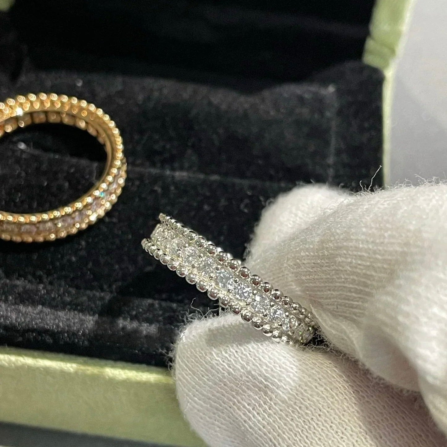 [GALE]PERLEE DIAMANT-ROSÉGOLD-RING
