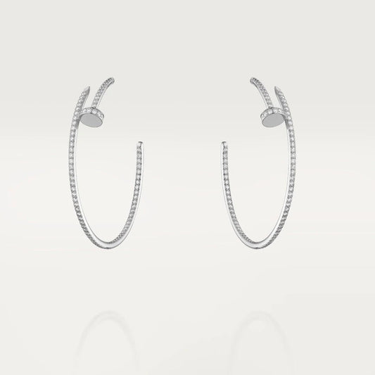[GALE]JUSTE イヤリング フルダイヤモンド 1.8mm