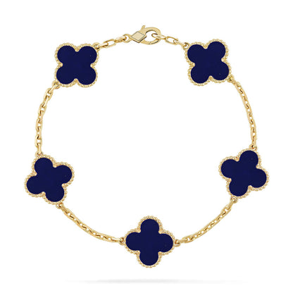 [GALE]CLOVER 5 MOTIF LAPIS LAZULI BRACELET COLLECTION