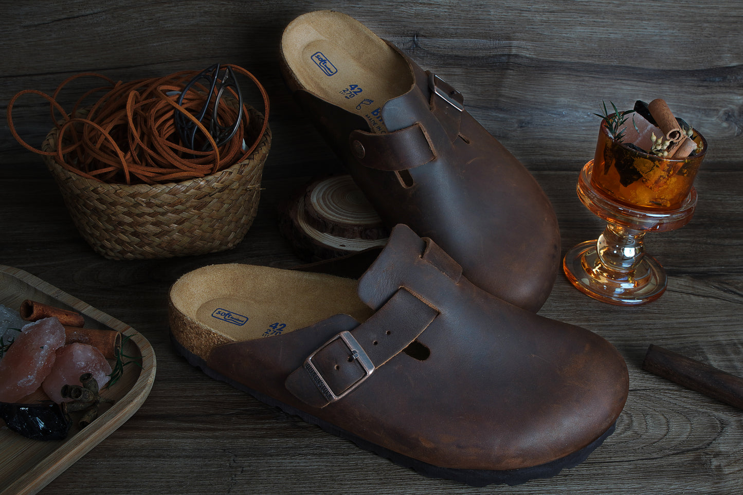Boston Soft Footbed Dark Brown Oiled Leather