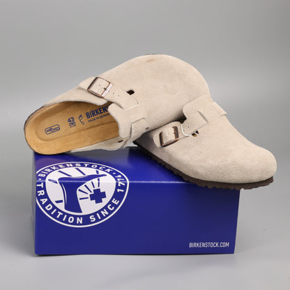 Boston Soft Footbed Taupe Suede