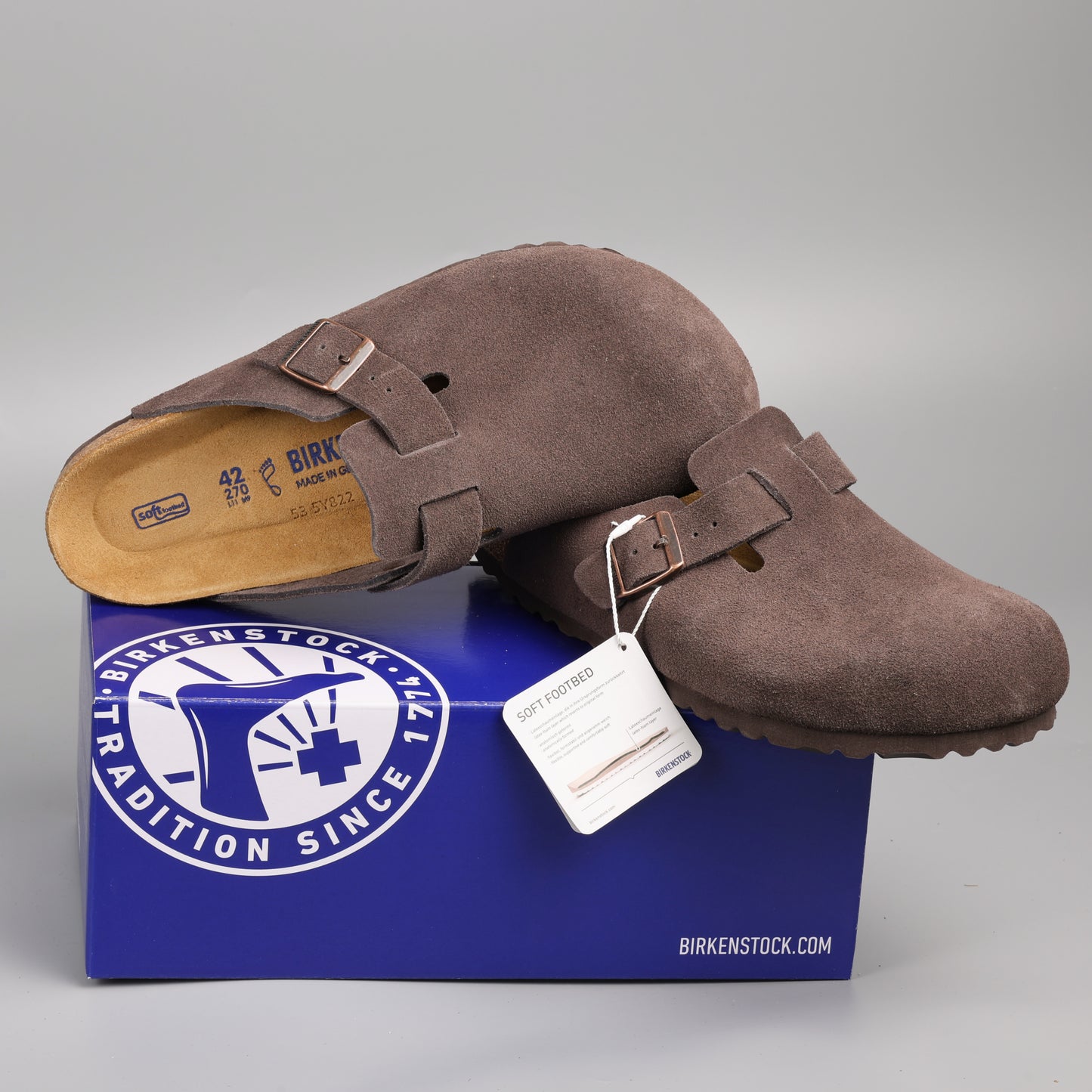 Boston Soft Footbed Chocolate Suede