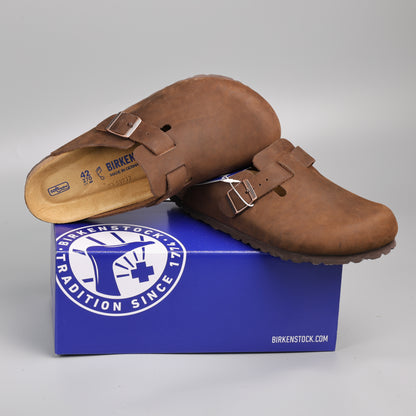 Boston Soft Footbed Dark Brown Oiled Leather