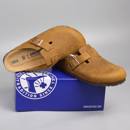 Boston Soft Footbed Cognac Oiled Leather