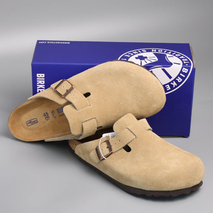 Boston Soft Footbed Sand Suede
