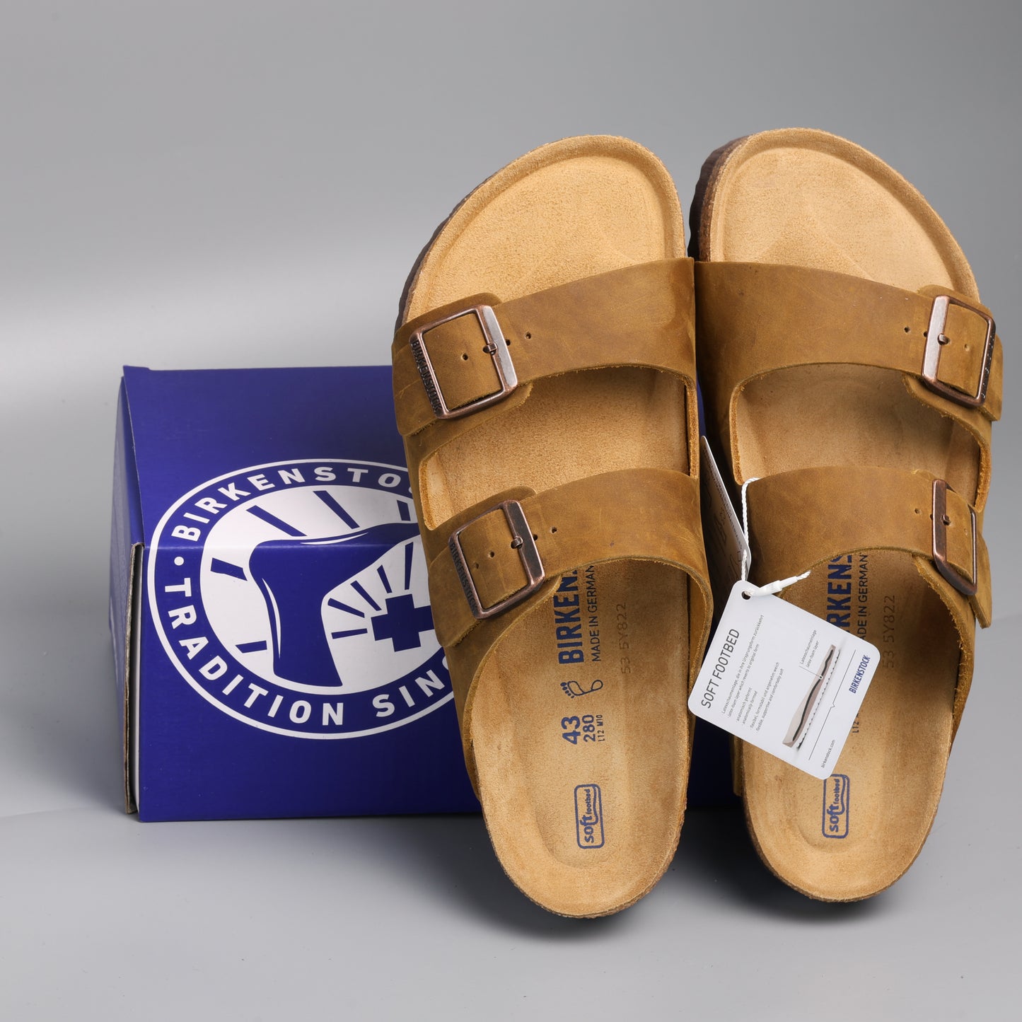 Arizona Soft Footbed Light Brown Waxed Leather