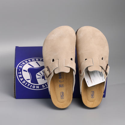 Boston Soft Footbed Taupe Suede