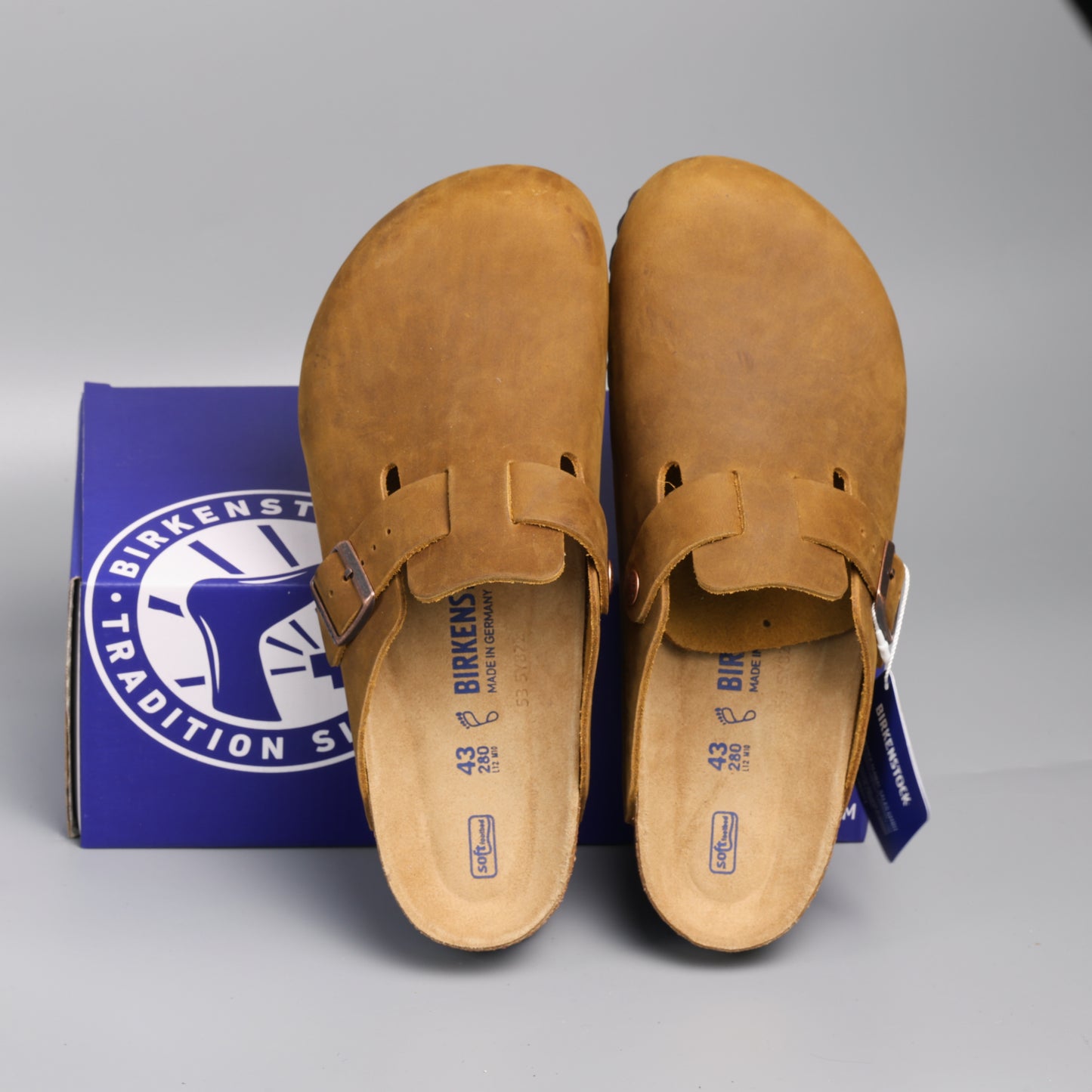Boston Soft Footbed Cognac Oiled Leather