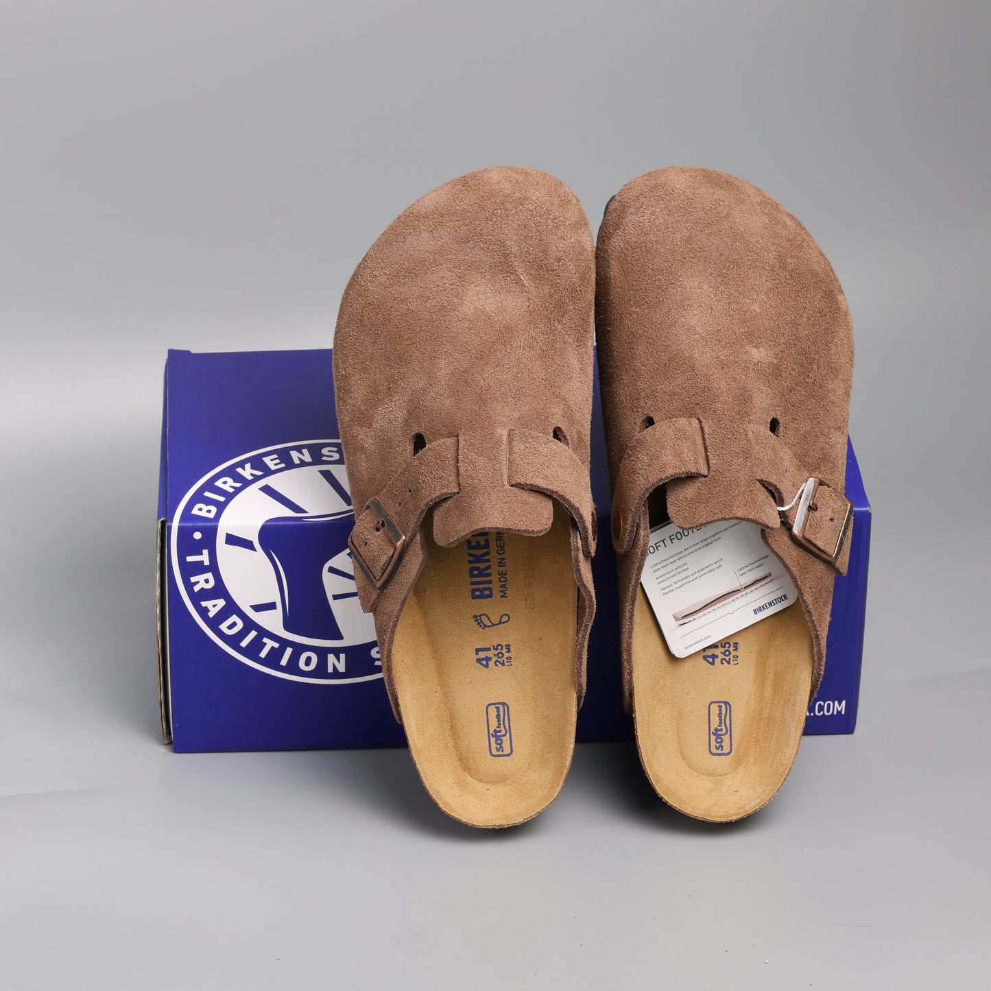Boston Soft Footbed Chestnut Suede