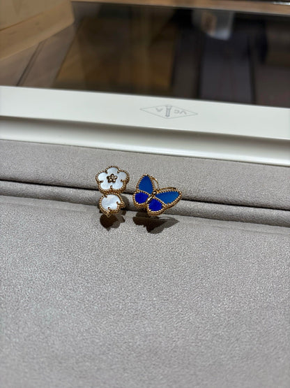 [GALE]LUCKY SPRING BUTTERFLY OPEN-FACE RINGS