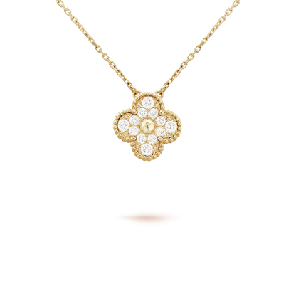 [GALE]CLOVER 15MM DIAMANT EINZELNE BLUMEN-KETTE
