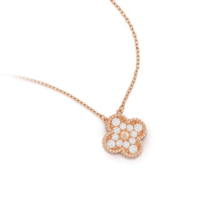 [GALE]CLOVER 15MM DIAMANT EINZELNE BLUMEN-KETTE