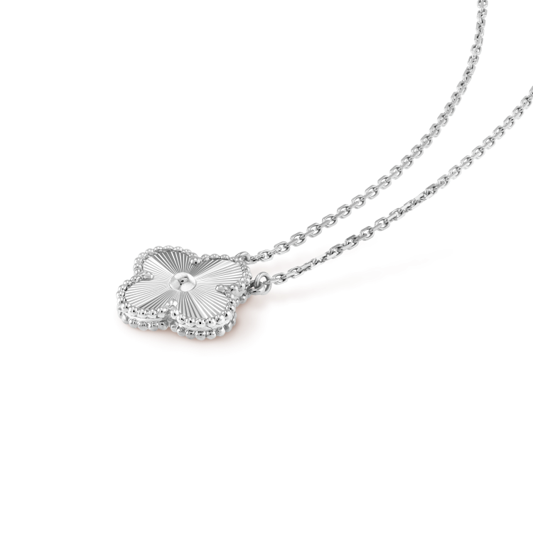 [GALE]CLOVER 15MM LASER-HALSKETTE SILBER