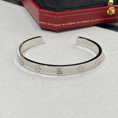 [GALE] LOVE ARMBAND 6,1 MM 1 DIAMANT OFFENES MANSCHETTE 
