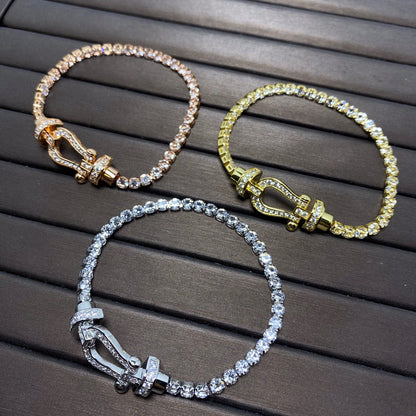 [GALE]FORCE HORSESHOE DIAMOND TENNIS ARMBAND
