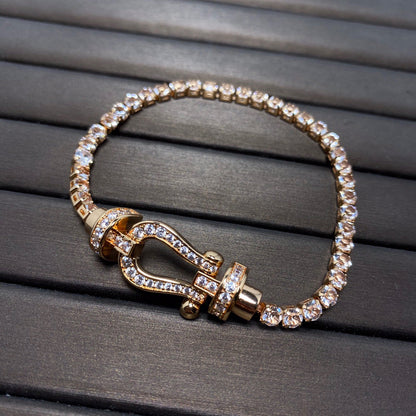 [GALE]FORCE HORSESHOE DIAMOND TENNIS ARMBAND