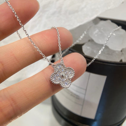 [GALE]CLOVER 15MM DIAMANT EINZELNE BLUMEN-KETTE