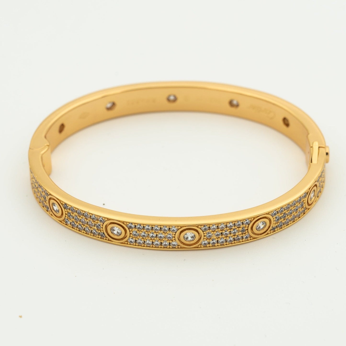 [GALE] LOVE ARMBAND 6,1 MM DIAMANT-PAVED 10 GROSSE DIAMANTEN