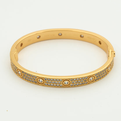 [GALE] LOVE ARMBAND 6,1 MM DIAMANT-PAVED 10 GROSSE DIAMANTEN