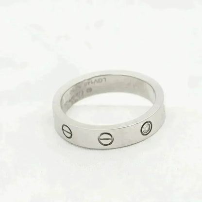 [GALE] Liebesring 4 mm 1 Diamant Silber