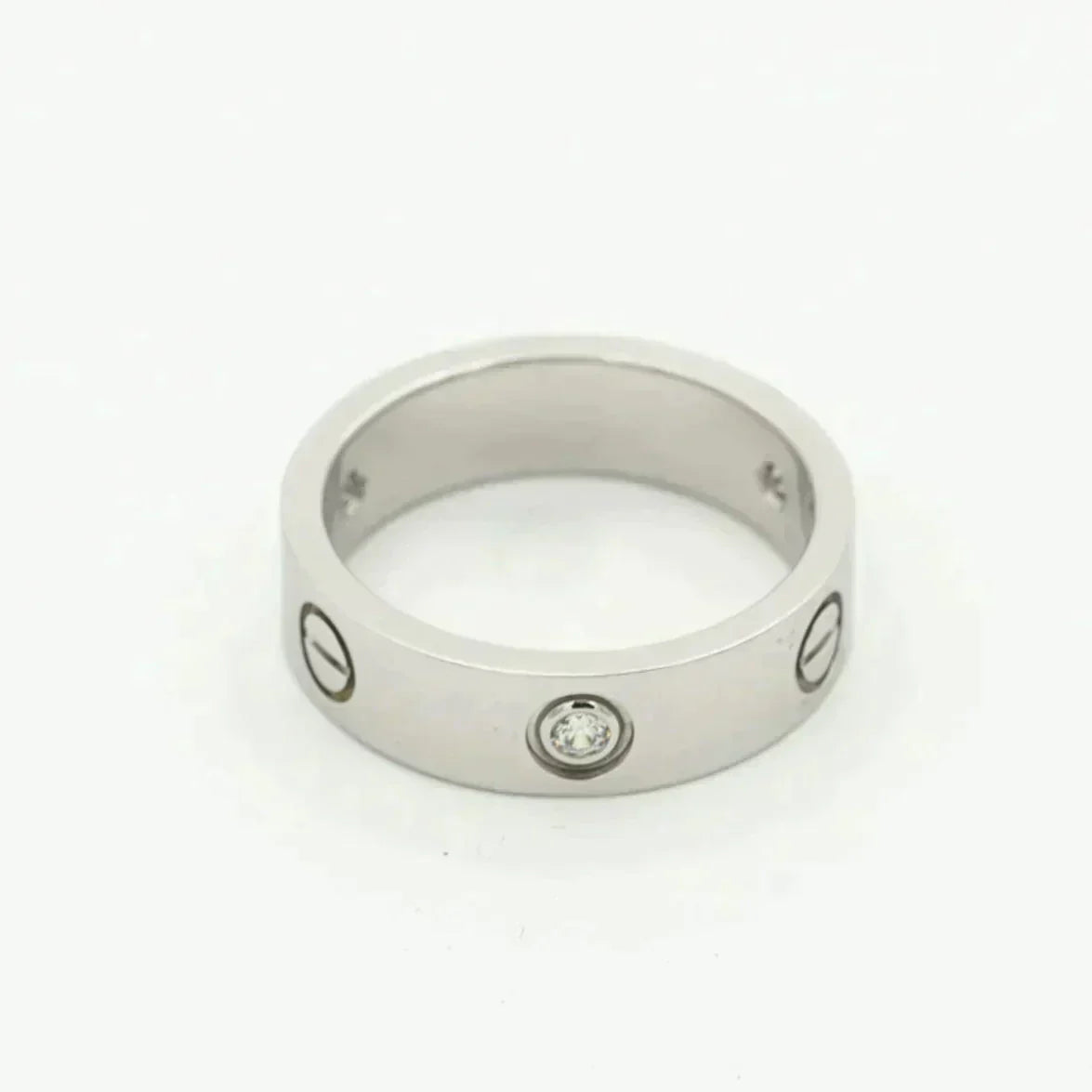 [GALE] Liebesring 5,5 mm 3 Diamanten Silber