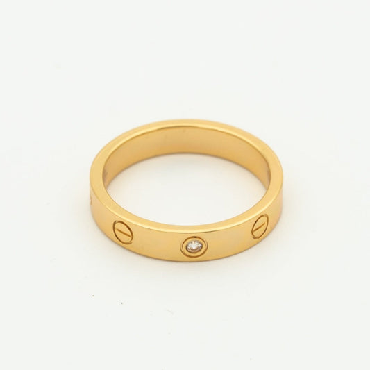 [ゲイル]ラブリング 4mm ダイヤモンド1個 ピンクゴールド