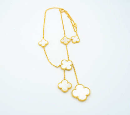 [GALE]KLEEBAND-PERLOR-KETTE MIT 6 MOTIVEN