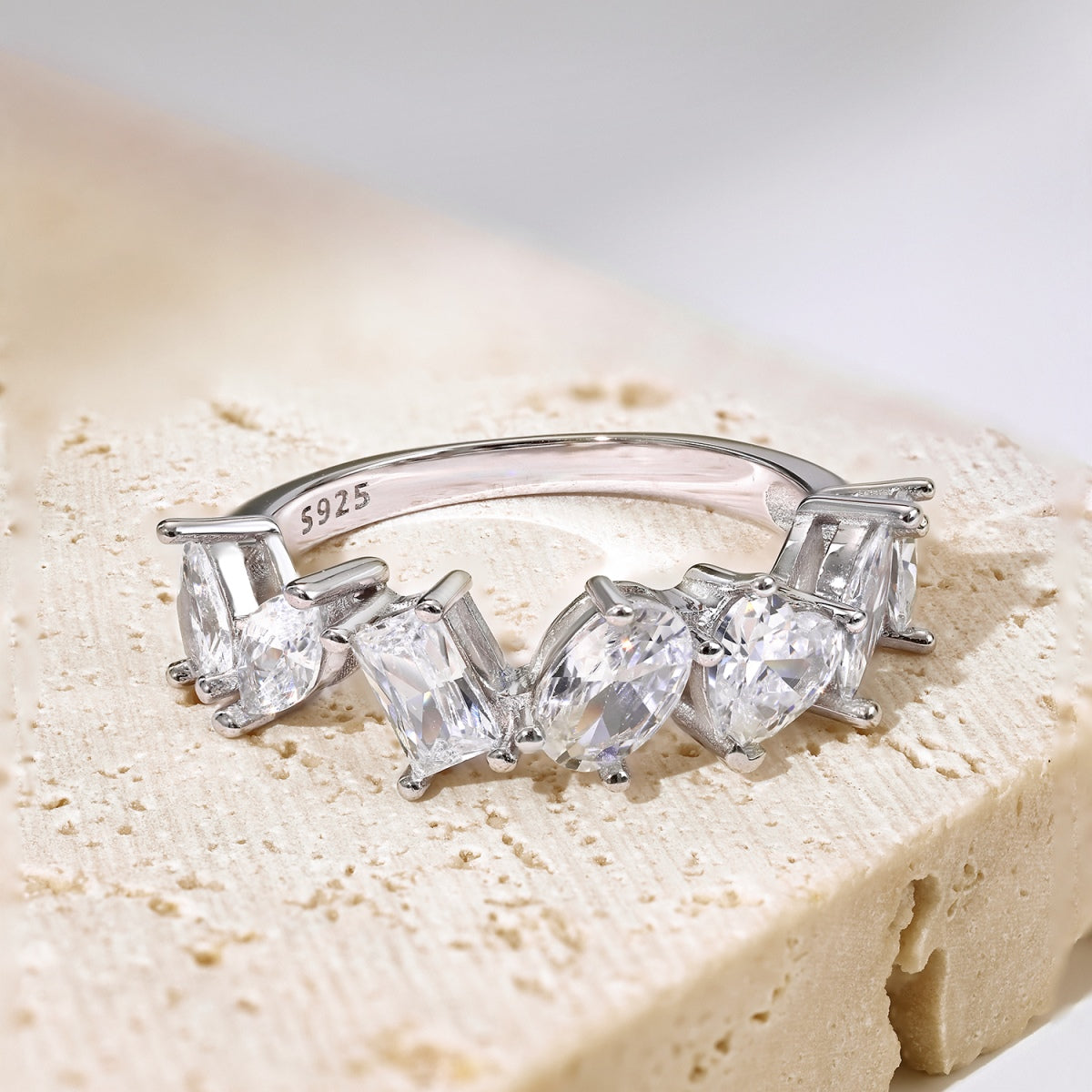 [GALE]Delicate Multi Cut Ring