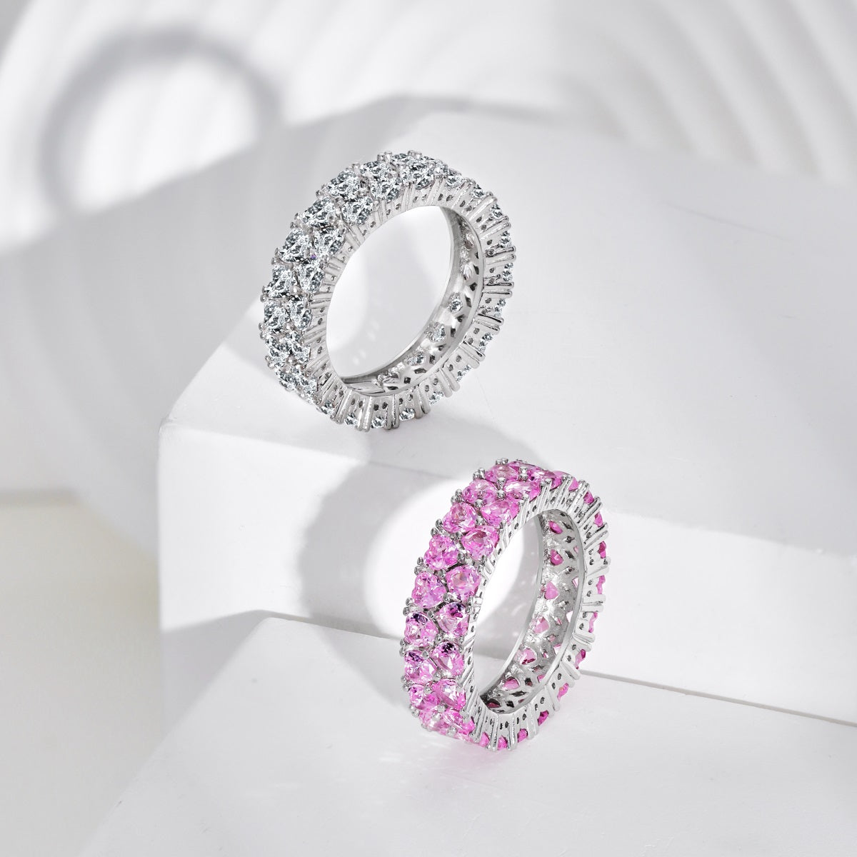 [GALE]Sparkling Full Heart Ring
